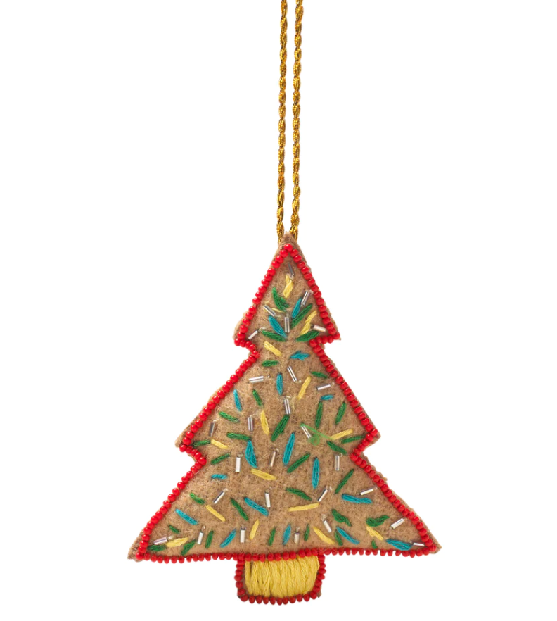 Christmas Tree and Stocking Shaped Ornaments