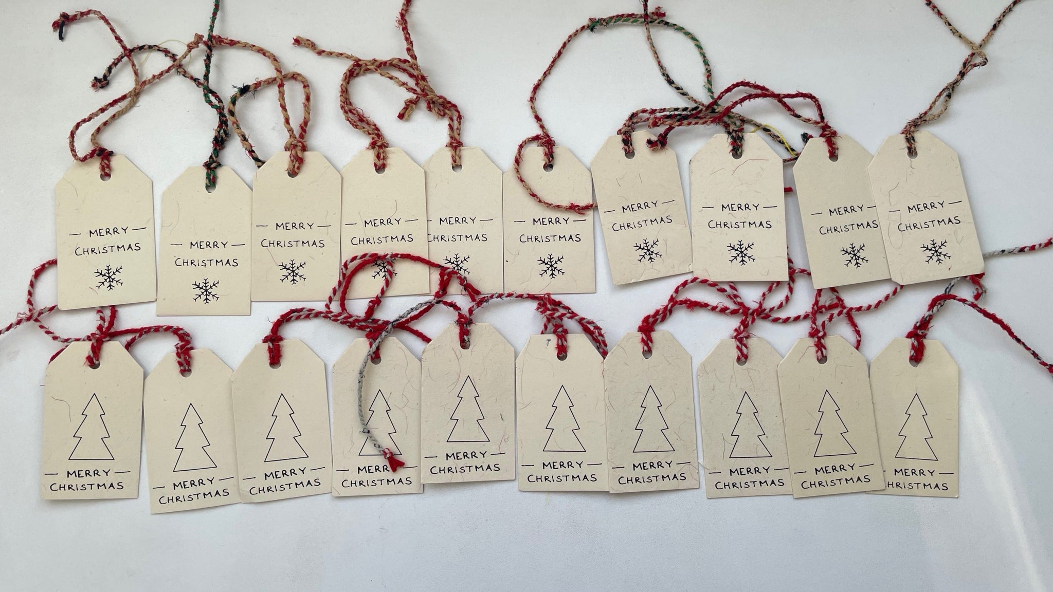 Up-cycled Gift Tags - set of 20