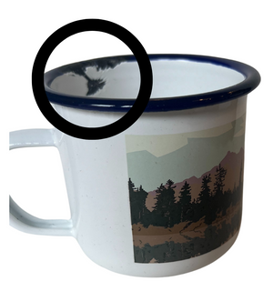 Weekend Explorer Lake Enamel Mug - SAMPLE - SLIGHT DAMAGE