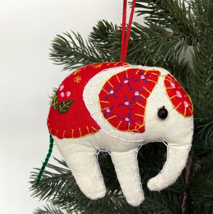 Elephant & Tiger Christmas Tree Decoration