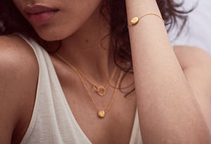 Jaya Bracelet & Necklace Set - Shiny Gold