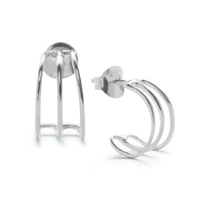 Rekha Wrap Earrings - Silver