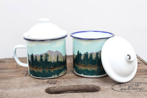 Weekend Explorer Lake Enamel Mug - SAMPLE - MISSING LID